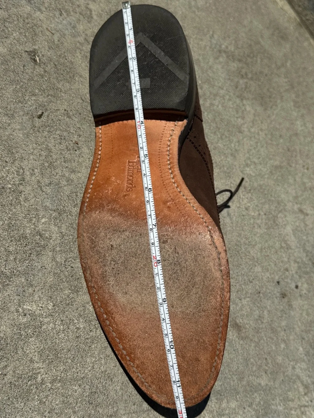Allen Edmonds Brown Suede Wingtip Oxfords